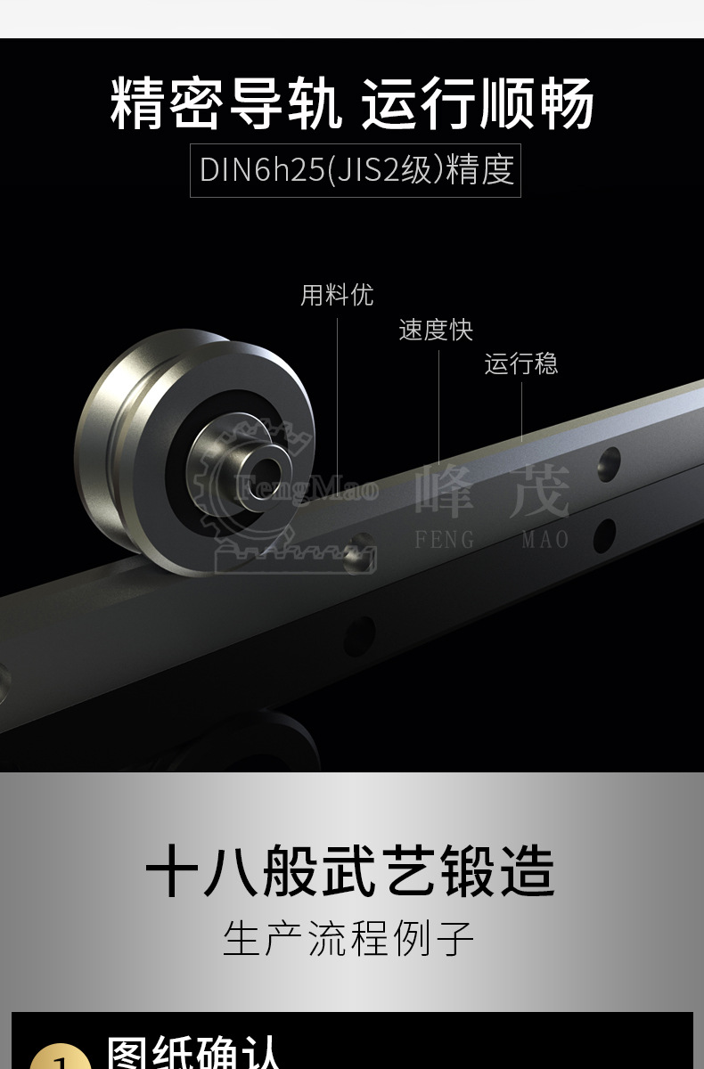 精密V型滾輪導(dǎo)軌運(yùn)行順暢 精密V型滾輪導(dǎo)軌運(yùn)行順暢